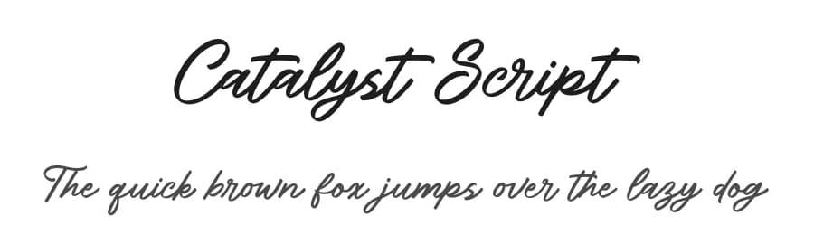 Catalyst Script by Beautypes — Script Handwritten Font