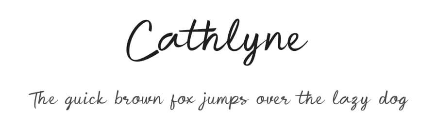 Cathlyne by skillyasstudio.com — Script Handwritten Font