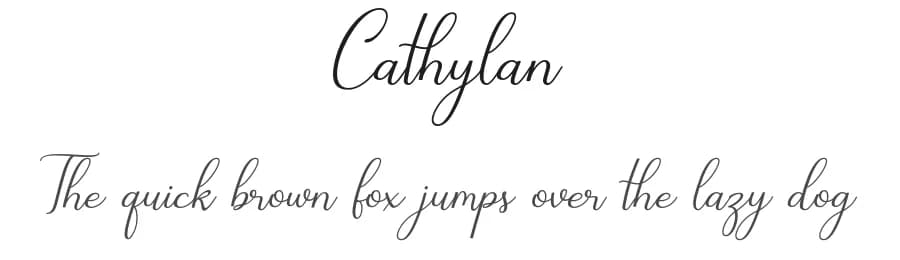 Cathylan by Sibelumpagi — Script Handwritten Font