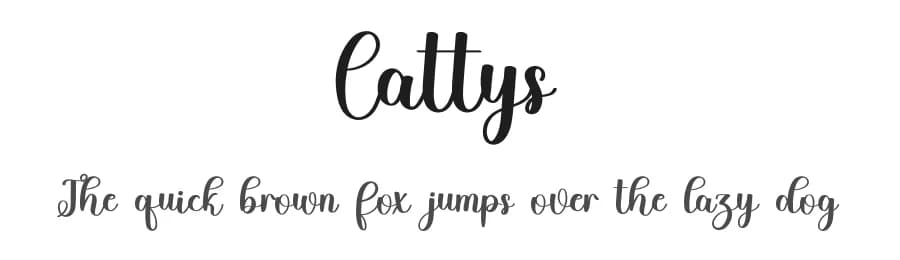 Cattys by FreshtypeINK — Script Handwritten Font