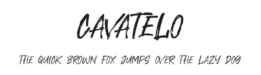 Cavatelo by Khurasan — Script Handwritten Font