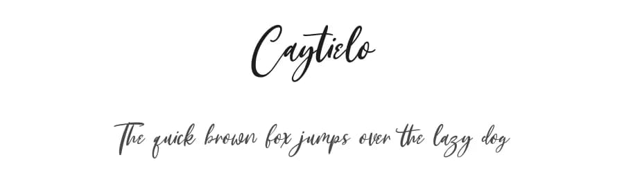 Caytielo by Maulana Creative — Script Handwritten Font