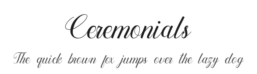 Ceremonials by UI Creative β Script Handwritten Font
