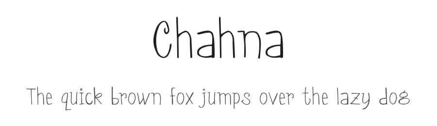 Chahna by Omaikraf Studio — Script Handwritten Font