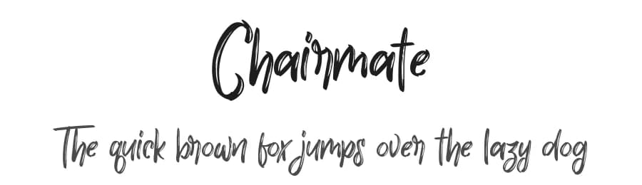 Chairmate by Edric Studio — Script Handwritten Font