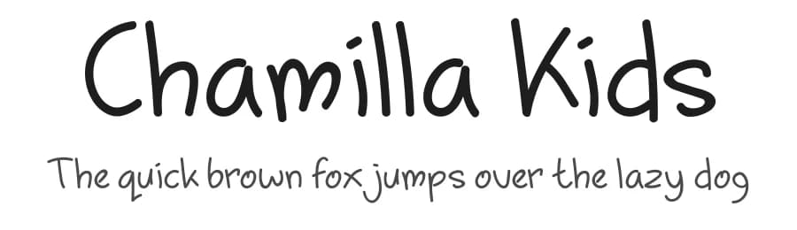 Chamilla Kids by Xtragraph — Script Handwritten Font