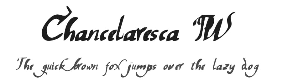 Chancelaresca PW by Intellecta Design β Script Handwritten Font