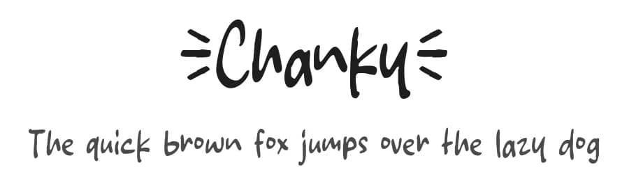 Chanky by MJType — Script Handwritten Font