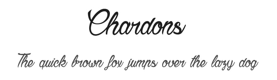 Chardons by dcoxy - Greg Medina — Script Handwritten Font