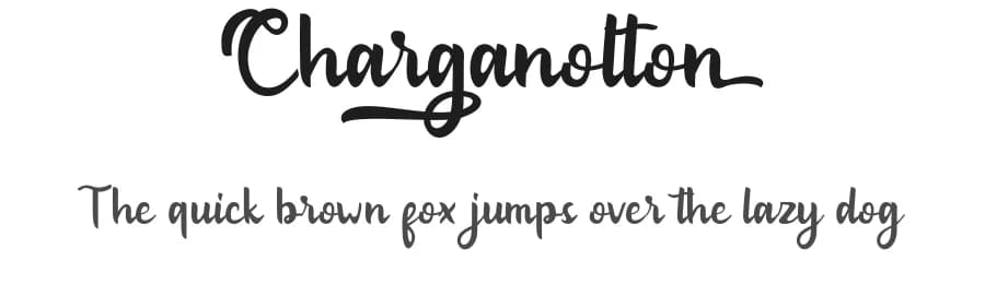 Charganolton by Ahweproject — Script Handwritten Font