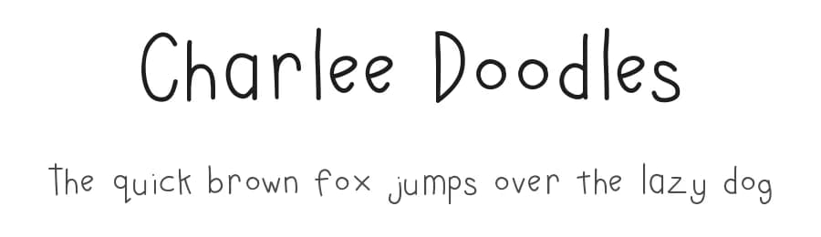 Charlee Doodles by Charlee Sathiraboot — Script Handwritten Font