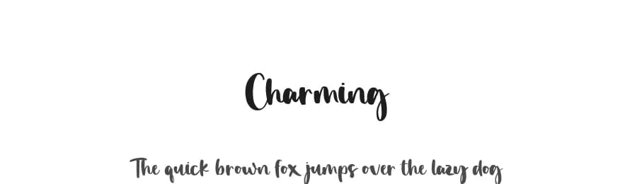 Charming by Viola Type — Script Handwritten Font