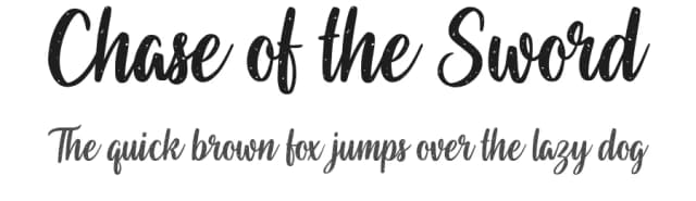 Chase of the Sword by Octotype | Thomas Boucherie — Script Handwritten Font