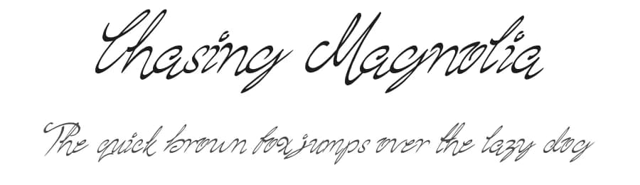 Chasing Magnolia by JSH creates — Script Handwritten Font