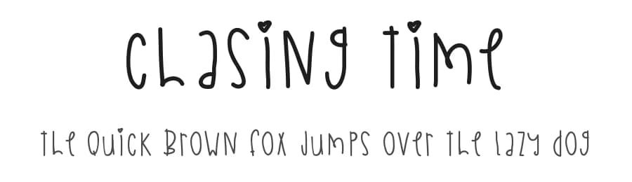Chasing Time by Des Gomez — Script Handwritten Font