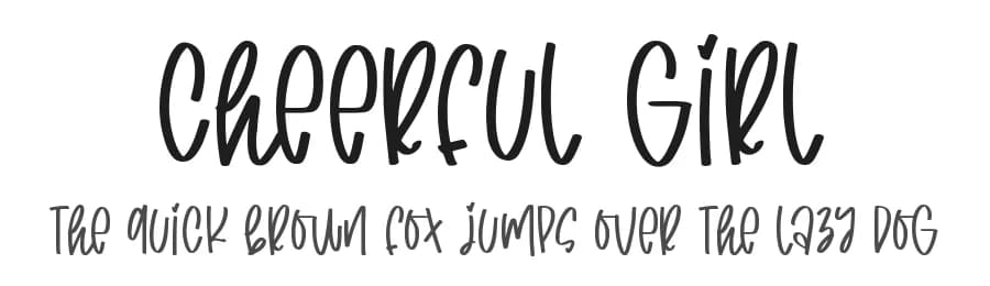 Cheerful Girl by Abo Daniel Studio — Script Handwritten Font