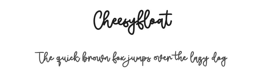 Cheesyfloat by Maulana Creative — Script Handwritten Font
