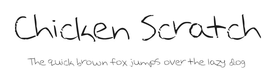 Chicken Scratch by FrayedDawn — Script Handwritten Font