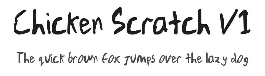 Chicken Scratch V1 by Ben Hall β Script Handwritten Font