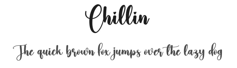Chillin by Scratchones — Script Handwritten Font