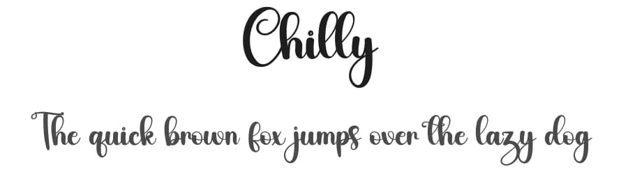 Chilly by Harlek Studio — Script Handwritten Font