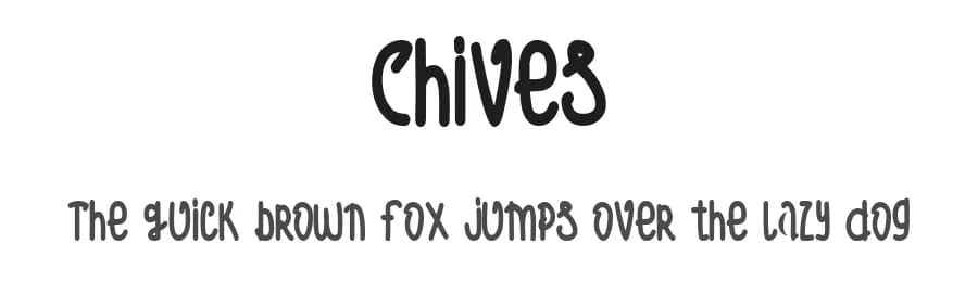 Chives by MJB Letters — Script Handwritten Font