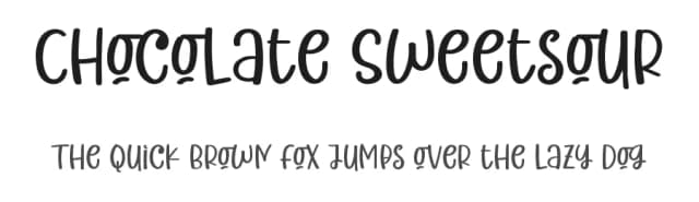 Chocolate Sweetsour by Airotype — Script Handwritten Font