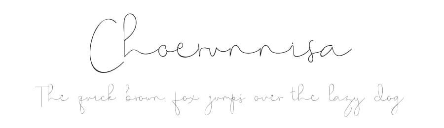 Choerunnisa by Edric Studio — Script Handwritten Font