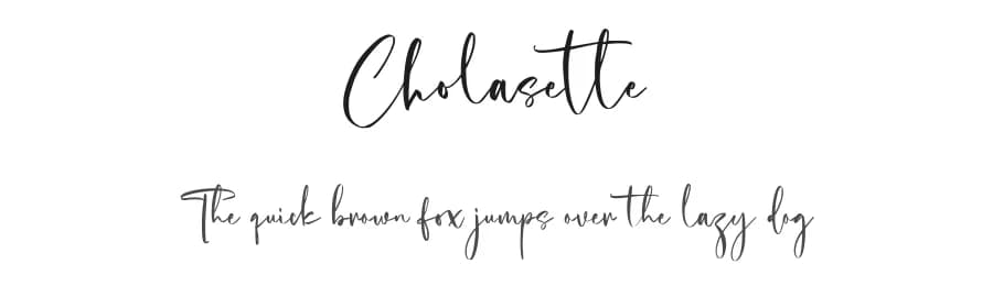 Cholasette by Maulana Creative — Script Handwritten Font