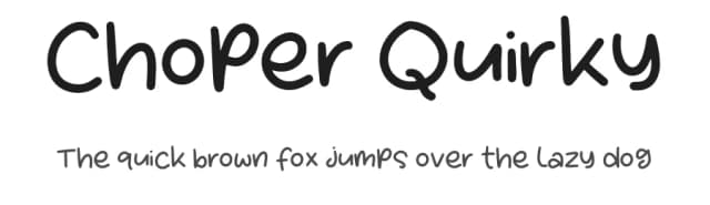 Choper Quirky by Afika Studio — Script Handwritten Font