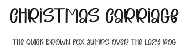 Christmas Carriage by Katrin Studio — Script Handwritten Font