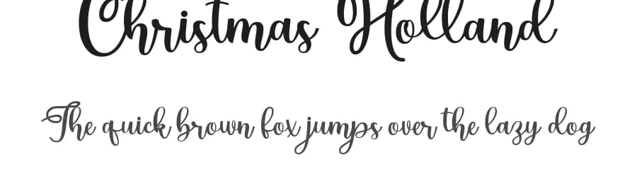 Christmas Holland by Ahweproject — Script Handwritten Font