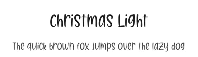 Christmas Light by font3 — Script Handwritten Font