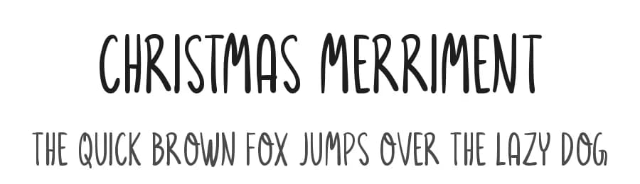 Christmas Merriment by Md Shohail Bhuian — Script Handwritten Font