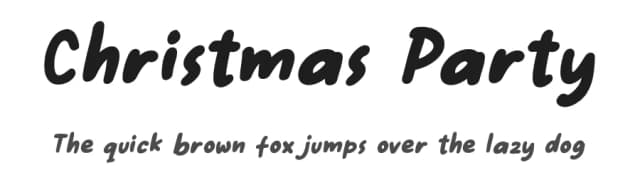 Christmas Party by girinesia.std — Script Handwritten Font