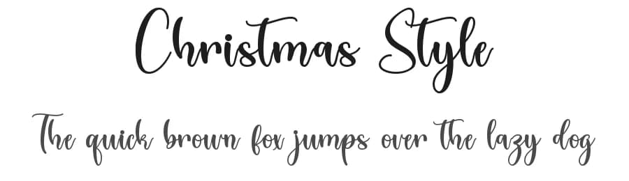 Christmas Style by Alif Ryan Zulfikar — Script Handwritten Font