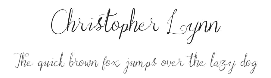 Christopher Lynn by UI Creative — Script Handwritten Font