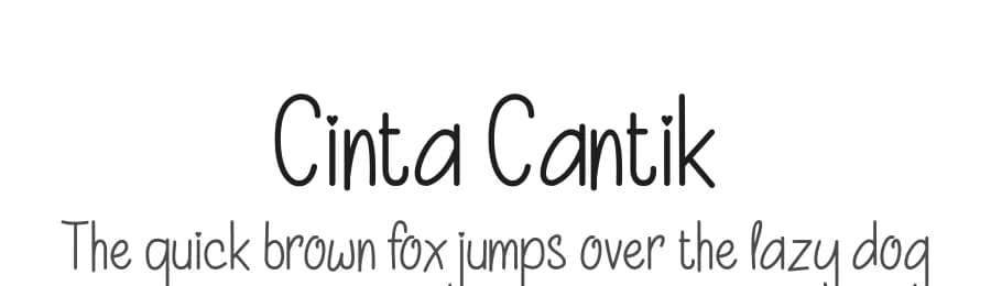 Cinta Cantik by PutraCetol Studio — Script Handwritten Font
