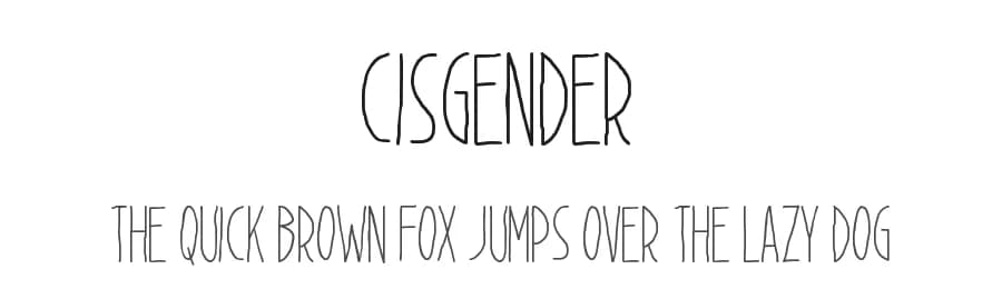 Cisgender by Chequered Ink — Script Handwritten Font