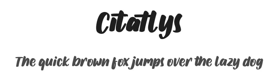 Citatlys by Maulana Creative — Script Handwritten Font