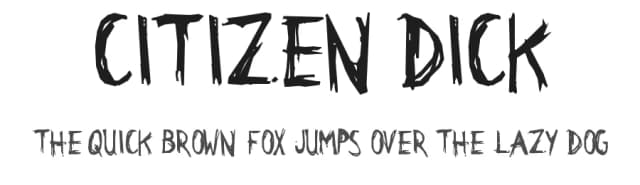 Citizen Dick by Fontosaurus — Script Handwritten Font
