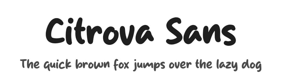 Citrova Sans by Origin Type — Script Handwritten Font