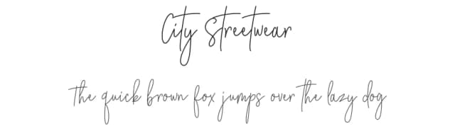 City Streetwear by Cultivated Mind Fonts — Script Handwritten Font