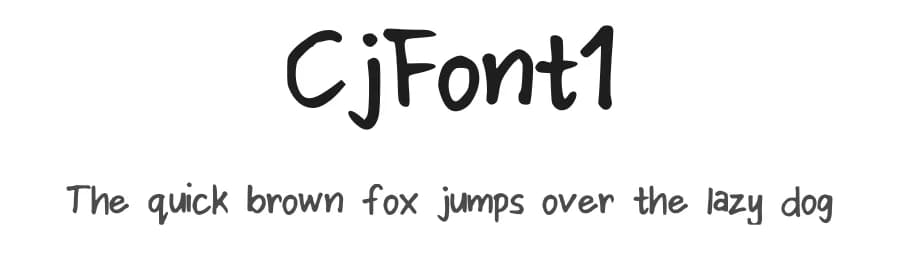 CjFont1 by Caj Mrcs — Script Handwritten Font