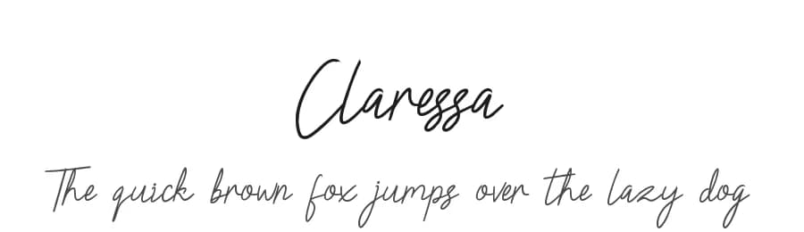Claressa by Edric Studio — Script Handwritten Font