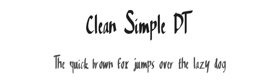 Clean Simple DT by Xerographer Fonts — Script Handwritten Font