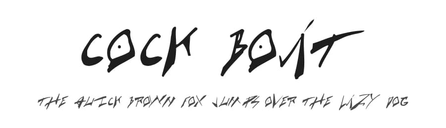 Cock Boat by Cumberland Fontworks β Script Handwritten Font
