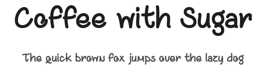 Coffee with Sugar by Misti's Fonts — Script Handwritten Font