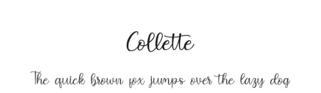 Collette by JunCreative — Script Handwritten Font