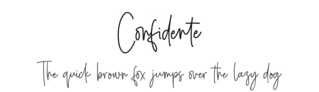 Confidente by Heinzel Std — Script Handwritten Font